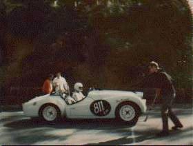 Don Kennedy on the start line - 1970 Duryea Hillclimb