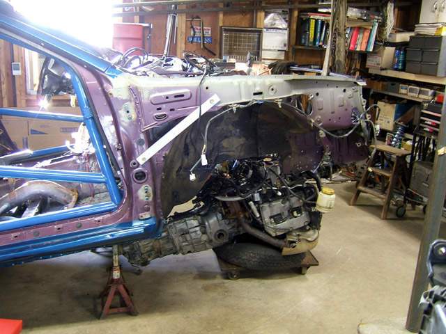 The engine and transmission, ready to go in.